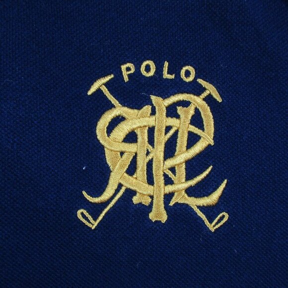 Polo Ralph Lauren Sweater Mens Large Navy Long Sleeve Embroidered Logo 1/4 Zip‎ - Picture 4 of 8